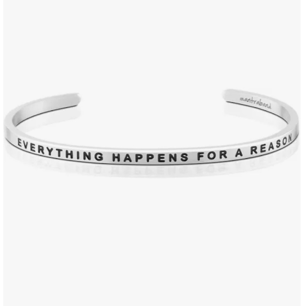 Mantraband Silver Inspirational Bracelet